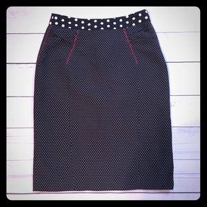 Baraschi Pin up style Polka Dot Pencil Skirt